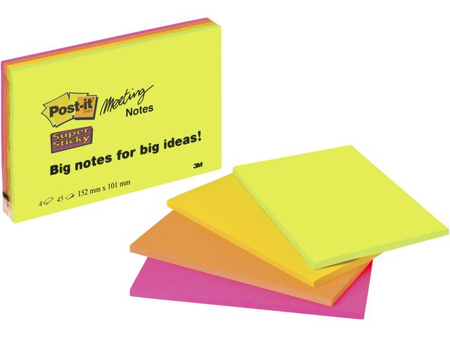 Notatblokk POST-IT SSN 101x152 ass (4)