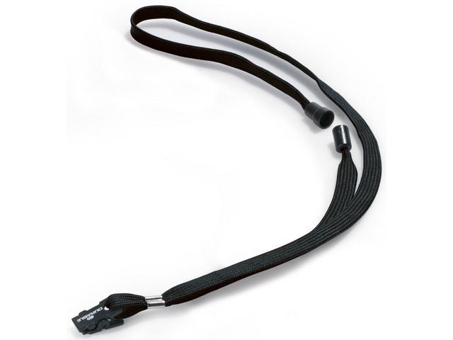 Neck cord DURABLE clip black (10)