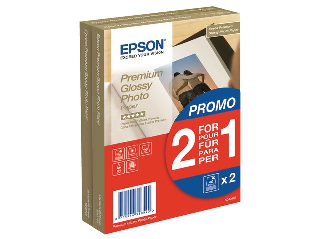 Fotopapir EPSON Glossy 10x15 255g(2x40)