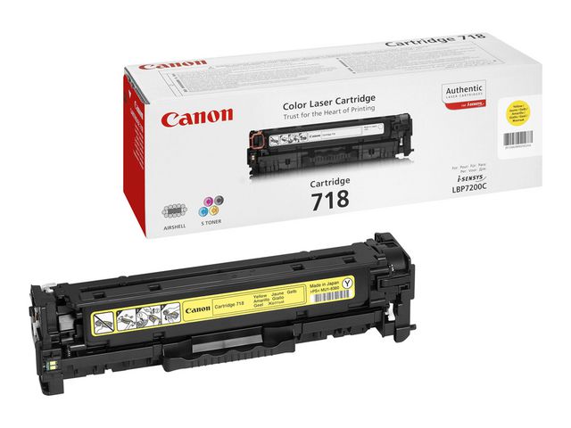 Toner CANON 718Y 2.9K gul