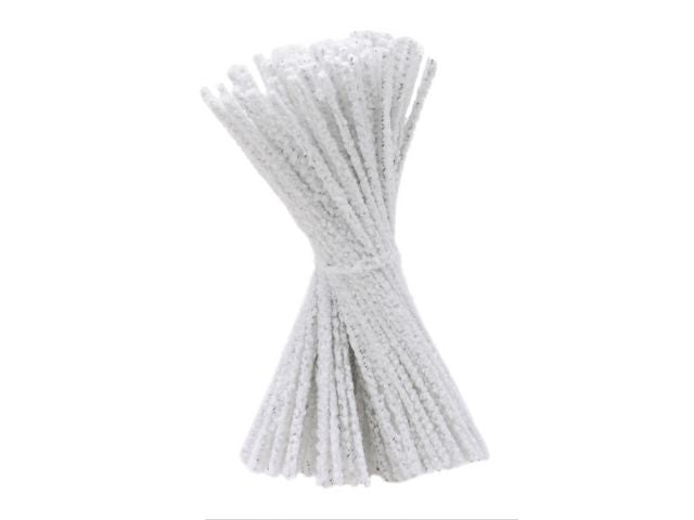 Pipe cleaners white 15cm (100)