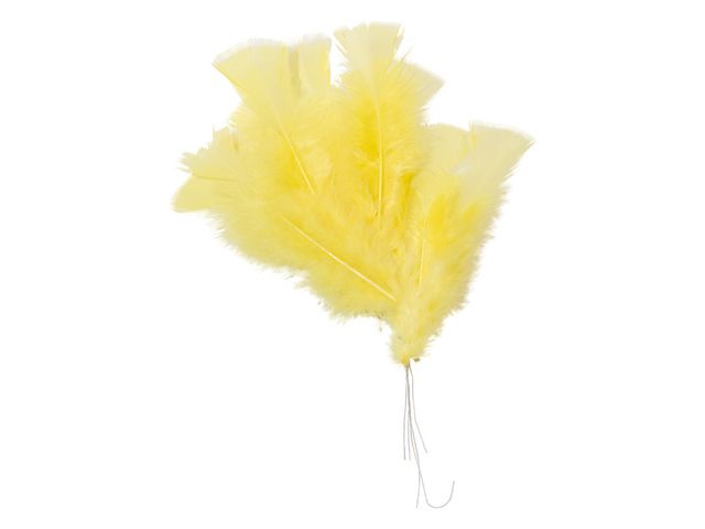 Easter feathers yellow (48)