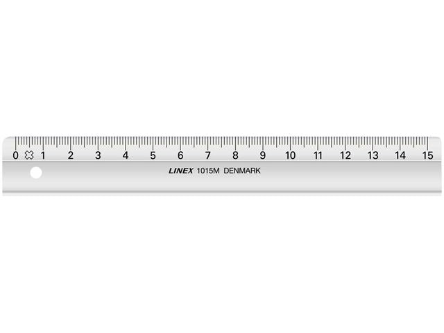 Ruler LINEX mm divided 15cm