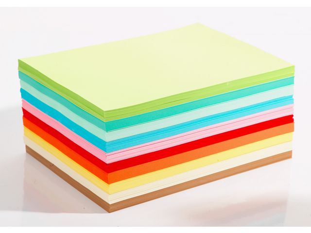 Colored paper 110g A4 light colored sheets (1000)