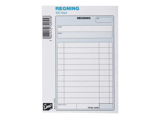 Account pad EMO A6 100 sheets