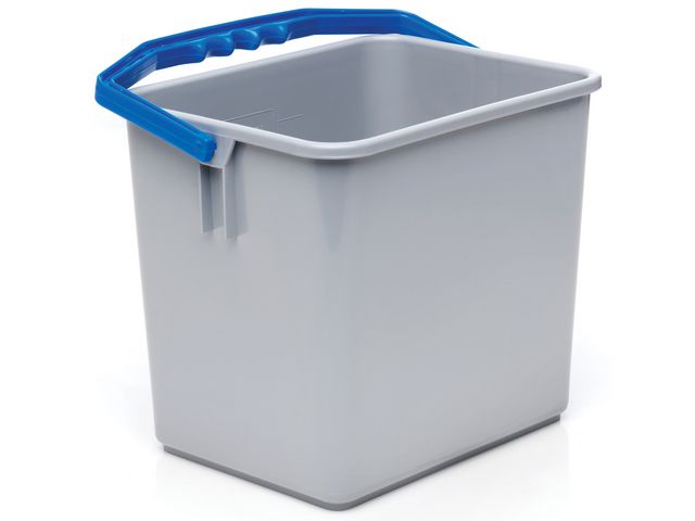 Bucket BASICLEAN plastic blue handle 6L