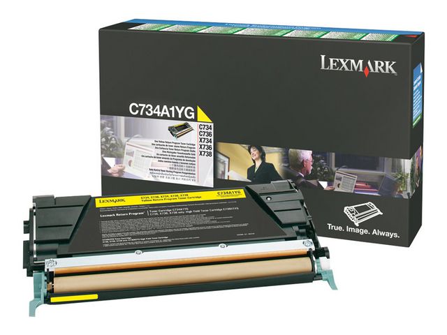 Toner LEXMARK C734A1YG 6K yellow