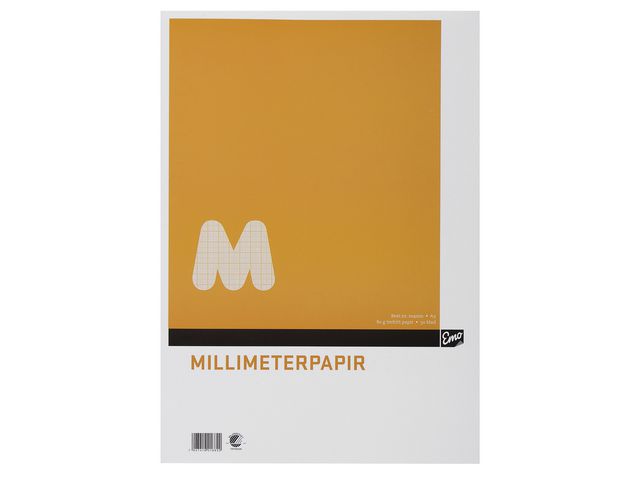 Millimeterpapir EMO A3 80g 50 blad