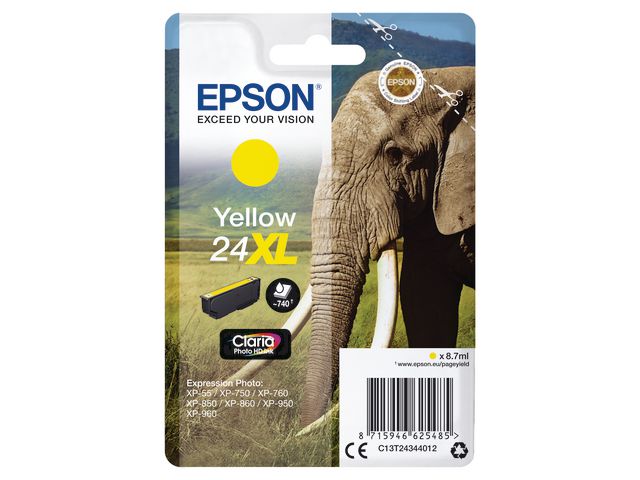 Blekk EPSON 24XL C13T24344022 gul