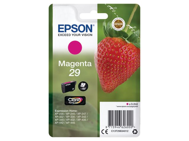 Blekk EPSON 29 C13T29834012 magenta