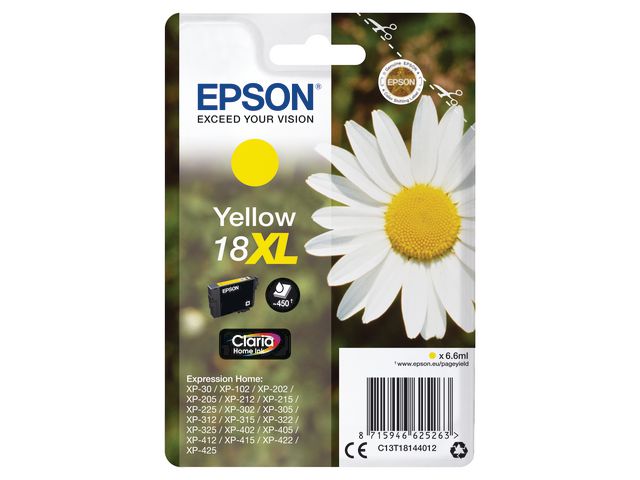 Blekk EPSON 18XL C13T18144012 gul