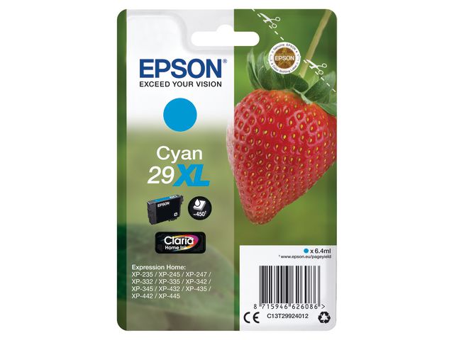 Blekk EPSON 29XL C13T29924022 blå