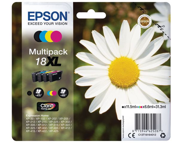 Blekk EPSON 18XL C13T18164022 CMYK (4)