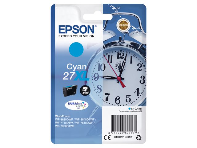 Blekk EPSON T2712 C13T27124012 cyan