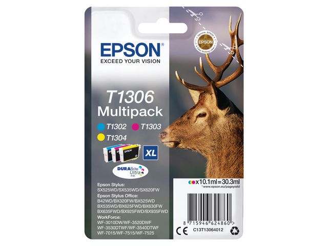 Blekk EPSON T1306 C13T13064022 CMY(3)