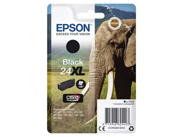 Blekk EPSON 24XL C13T24314022 sort