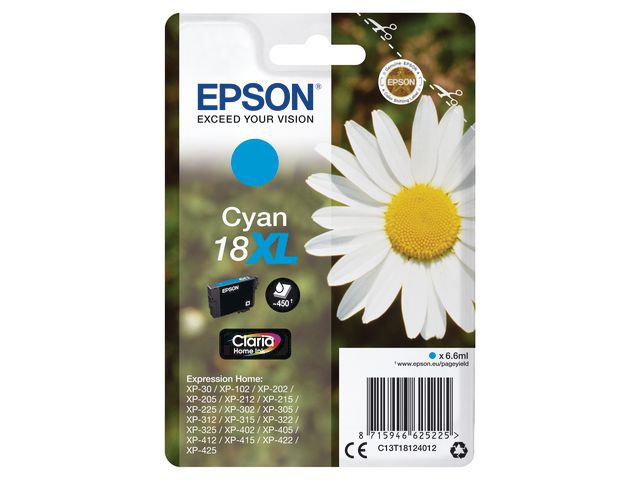 Blekk EPSON 18XL C13T18124022 blå