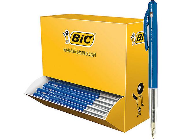 Kulepenn BIC M10 Clic M blå (100)