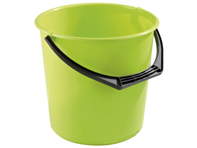 Plastic bucket 10L lime green