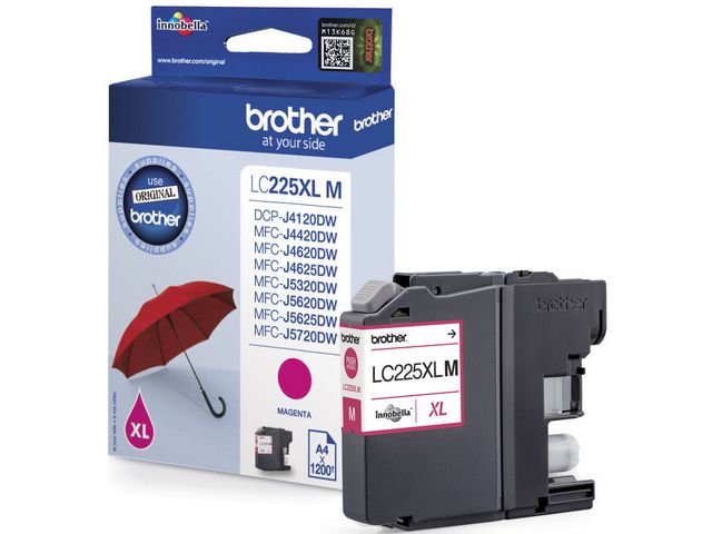 Blekk BROTHER LC225XLM HC magenta