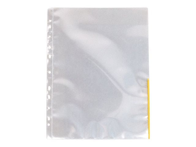 Signal pocket ESSELTE A4 edge yellow (100)