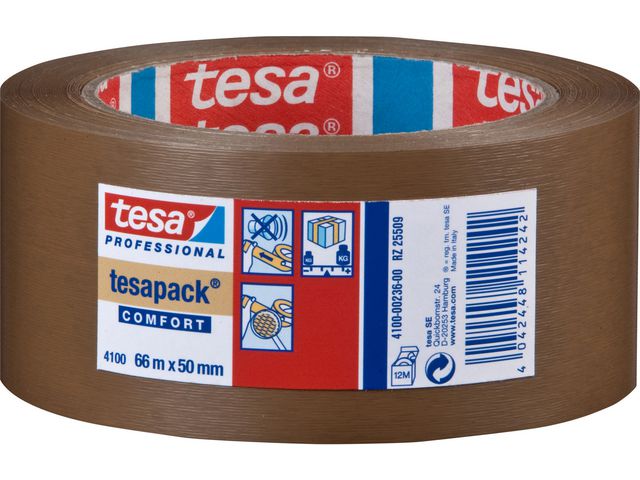 Emballasjetape TESA PVC 50mmx66m brun