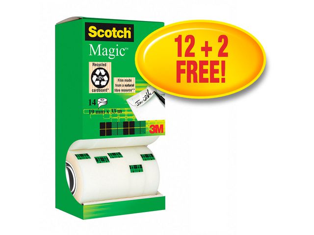 Tape SCOTCH Magic 810 12+2rl gratis(14)