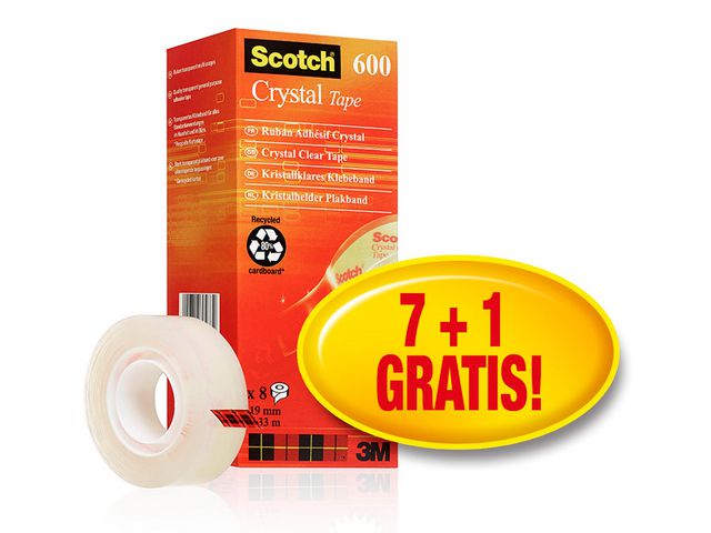 Tape SCOTCH Crystal 19mmx33m (8)