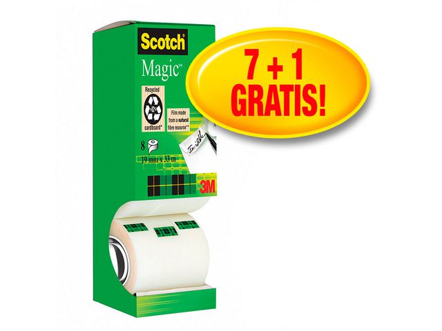 Tape SCOTCH Magic 810 7+1rl gratis (8)