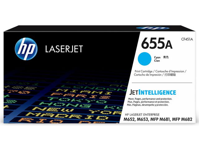 Toner HP CF451A 655A 10,5K Cyan