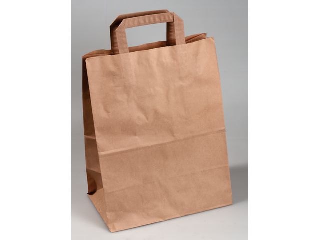 Carrying bag paper 260x140x350 brown (250)