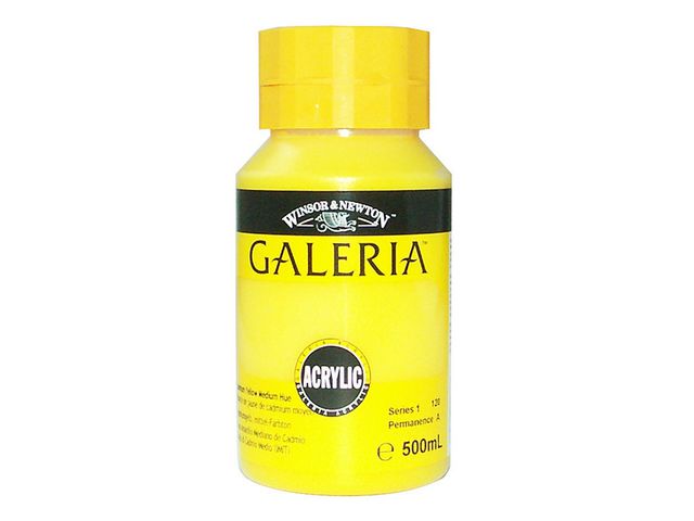 Akrylfarge Galeria 500ml gul