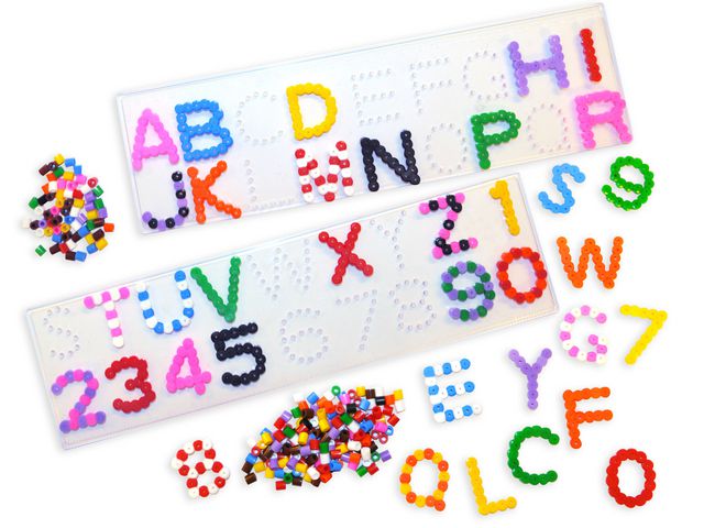 Bead plate ABC/number 30mm (5)