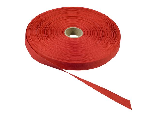 Cotton ribbon 13mmx50m red