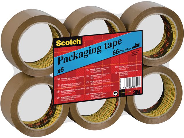 Emb.tape SCOTCH hotmelt 50mmx66 brun (6)