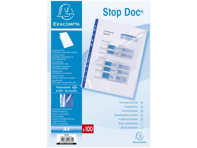 Plastlomme EXACOMPTA A4 60my(100)