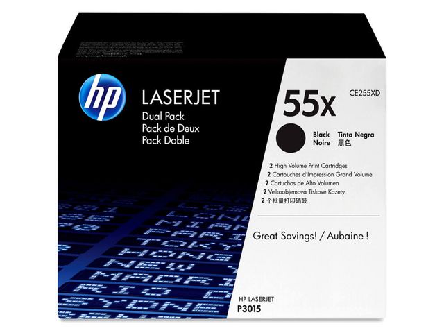 Toner HP CE255XD Dualpack sort (2)