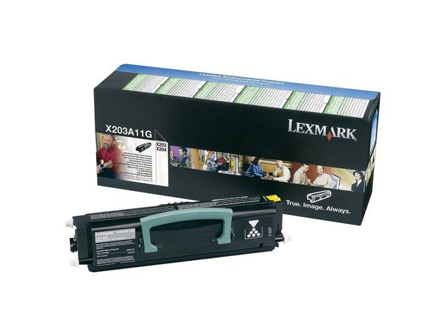 Toner LEXMARK X203A11G 2,5K sort