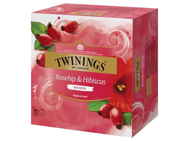 Tea TWININGS Rosehip and hibiscus (100)