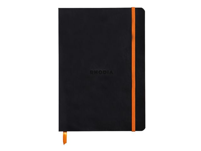 Notebook RHODIA A5 90g lined black