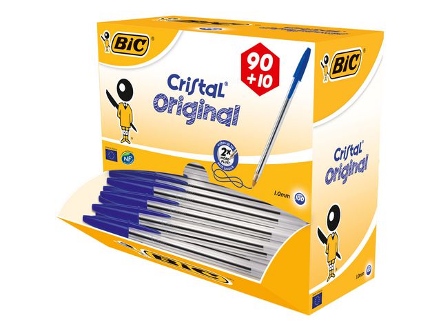 Kulepenn BIC Cristal M blå (100)