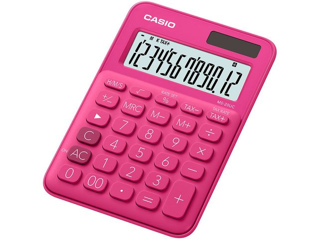 Bordregner CASIO MS-20UC rød