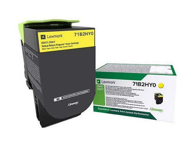 Toner LEXMARK 71B2HY0 Gul