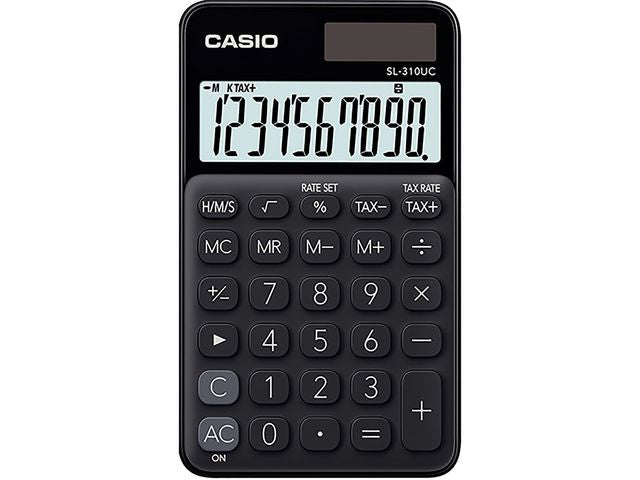 Lommekalkulator CASIO SL-310UC Sort