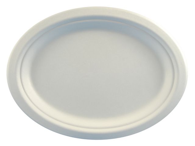 Plate PURE bagasse 26x20cm (12)