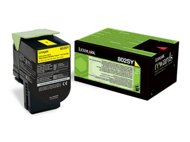 Toner Lexmark CX310dn 80C2SYE gul