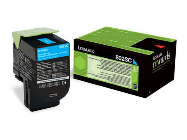 Toner Lexmark CX310dn 80C2SCE  blå