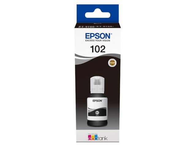 Blekk EPSON 102 EcoTank sort