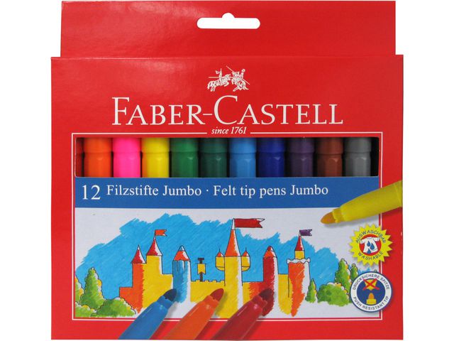 Tusj FABER CASTELL Jumbo ass. (12)