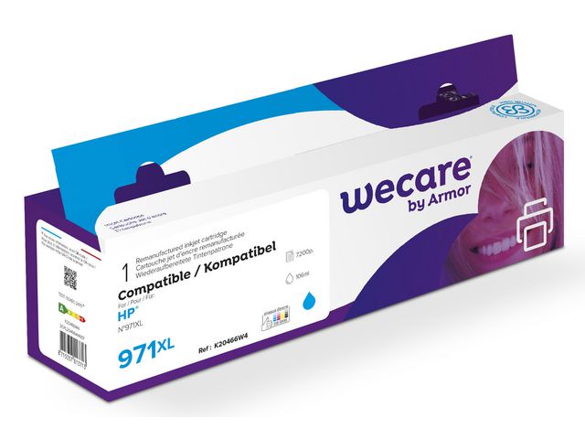 Blekk WECARE HP 971XL CN626A Cyan